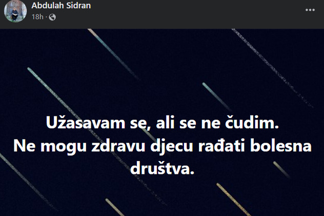 Screenshot: Facebook/abdulah.sidran.3