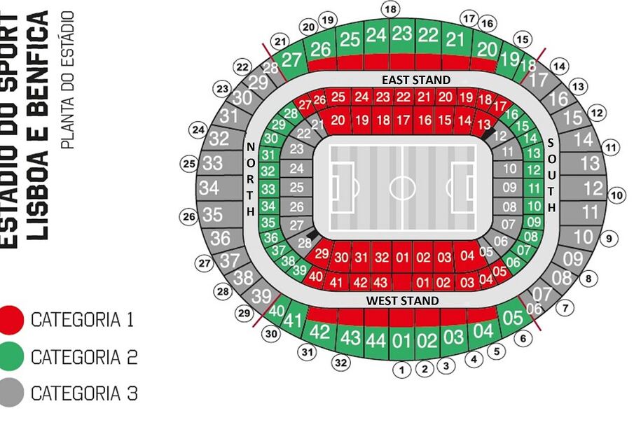 Naši navijači će biti smješteni u sektorima S28, S29, S30, S31, S32, S33 i S34