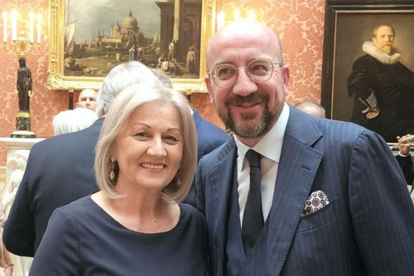 Borjana Krišto i Charles Michel