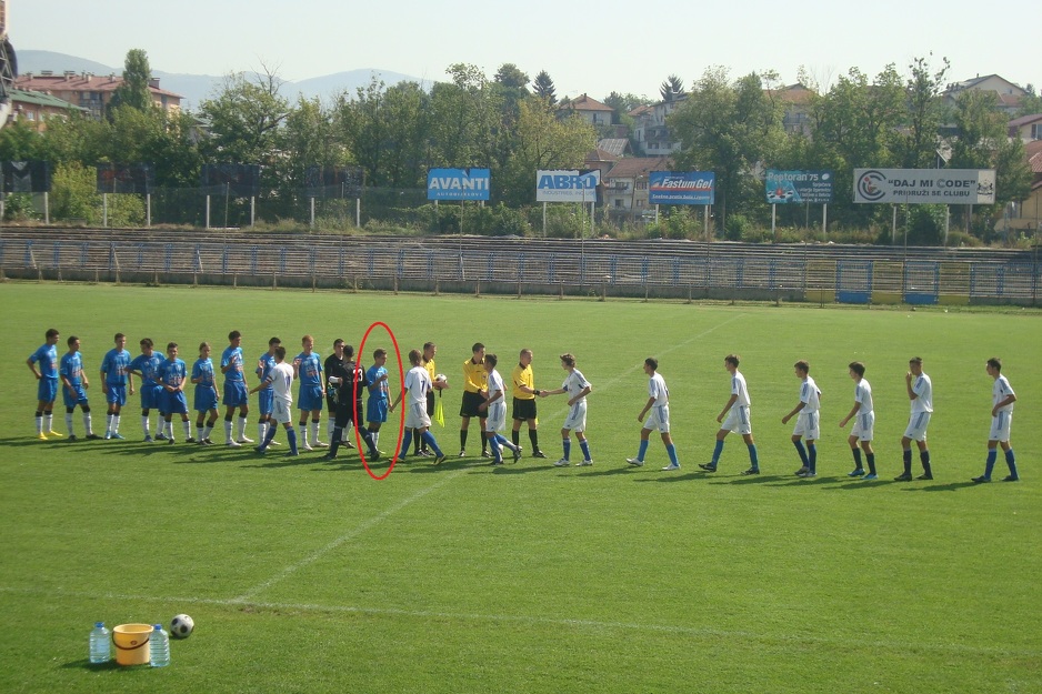 Na fotografiji u plavom dresu su Hajradinović, Hodžić, Bajić, Kjosevski...