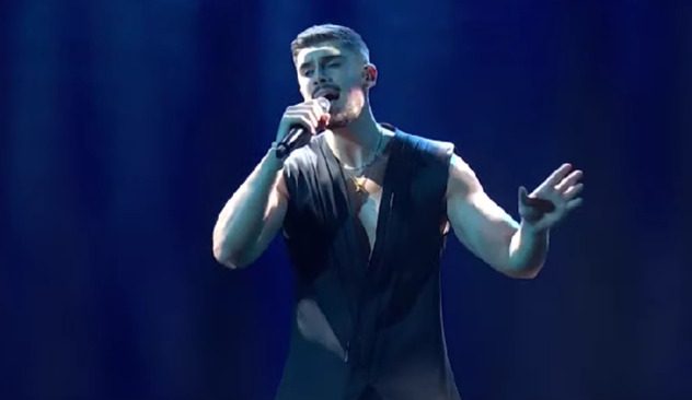 Andrew Lambou (Screenshot: YouTube/eurovisionsongcontest)