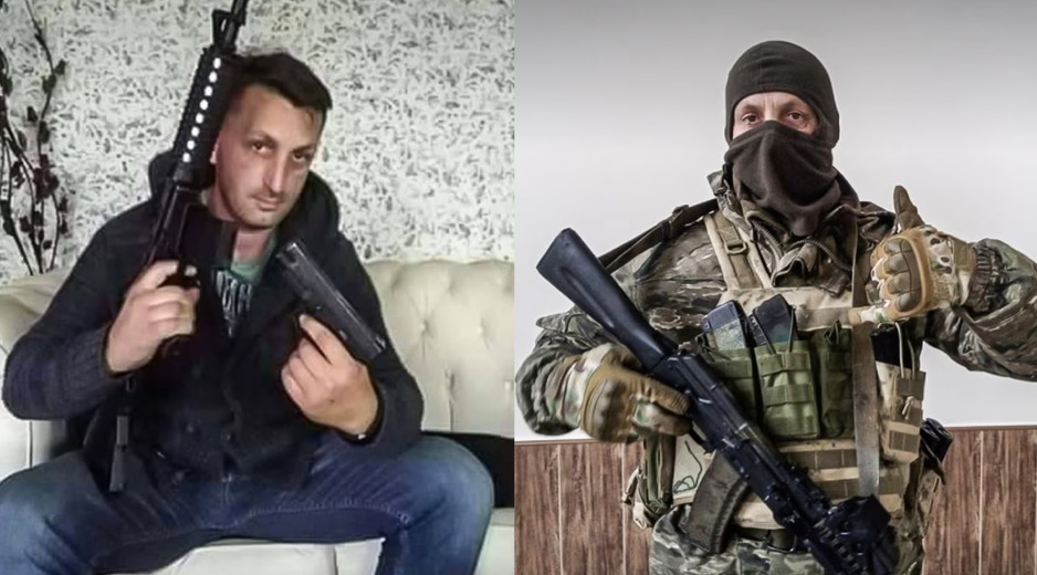 Lijevo Ljubiša Božić, fotografija s Facebooka iz 2017. godine; Desno fotografija s VKontakte profila Muzykant Sasha, 2023. godina.