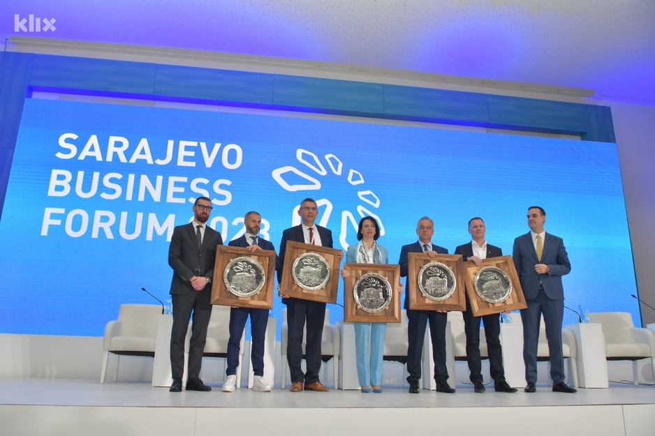 Dobitnici priznanja na Sarajevo Business Forumu (Foto: I. Š./Klix.ba)