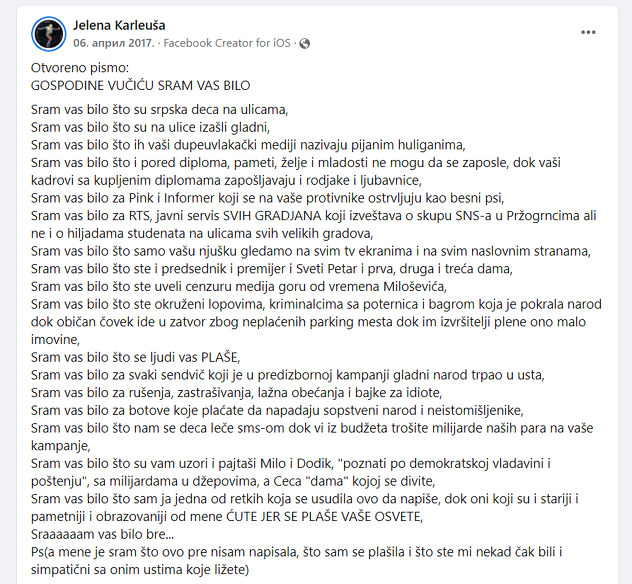 Screenshot/Facebook