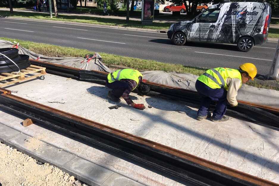 Rekonstrukcija tramvajske pruge na području Dolac Malte (Foto: Vlada KS)