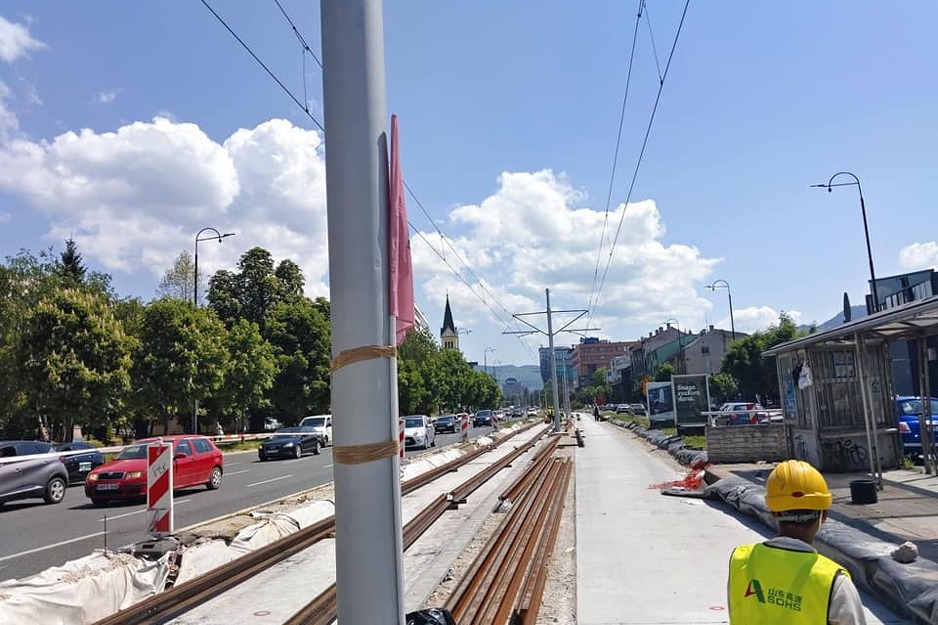 Rekonstrukcija tramvajske pruge na području Dolac Malte (Foto: Vlada KS)