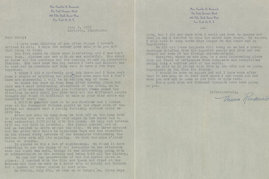 Pismo Eleanor Roosevelt