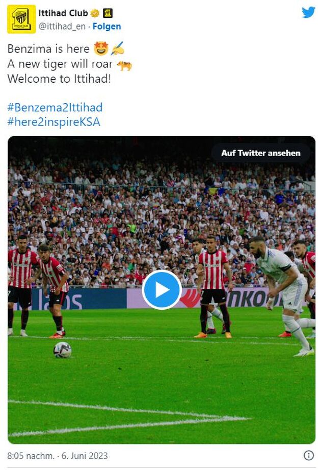Post koji je Al-Ittihad objavio na Twitteru (Foto: Screenshot)