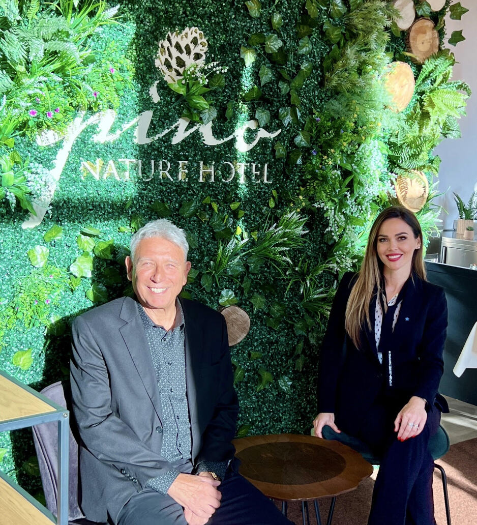 George Kindinis, menadžer razvoja i Aida Terzic, direktorica Pino Nature Hotela