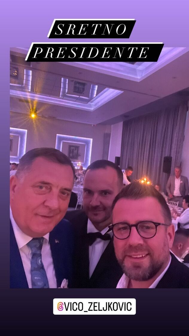 Vico Zeljković se oženio, Misimović mu u društvu Dodika poželio sreću 1 Foto: Instagram