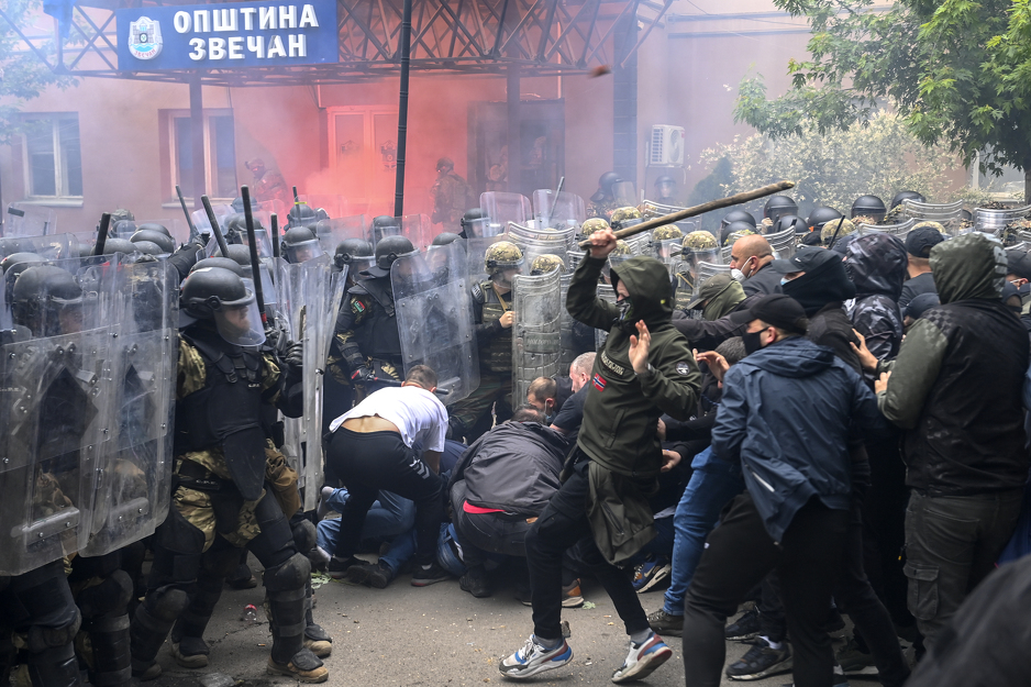 Prostesti Srba na sjeveru Kosova (Foto: EPA-EFE)