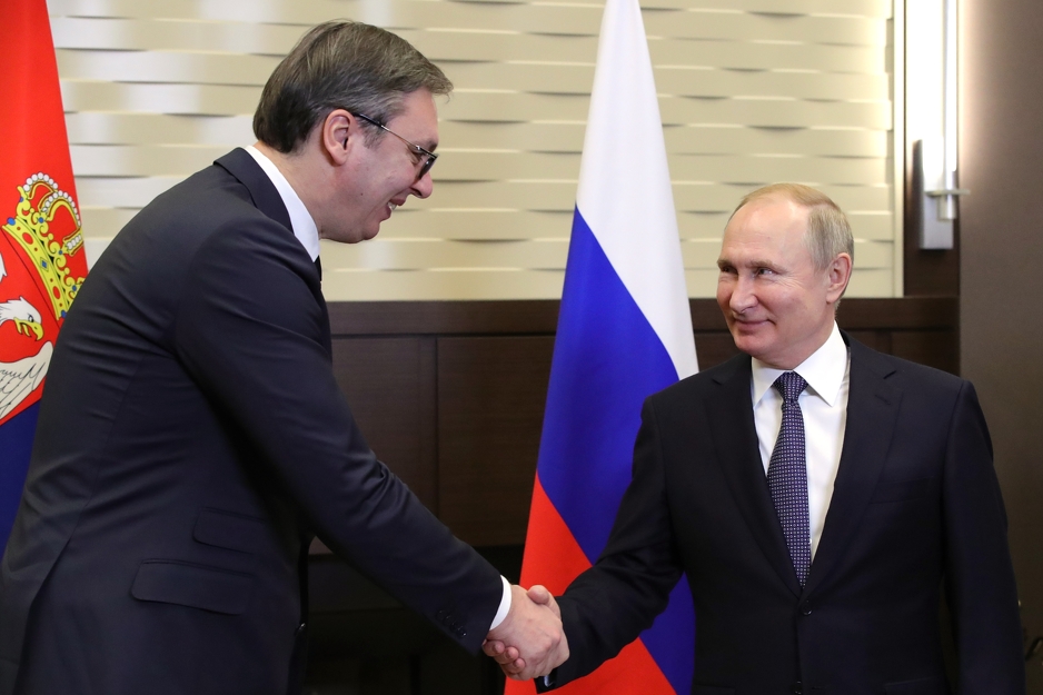 Aleksandar Vučić i Vladimir Putin (Foto: EPA-EFE)
