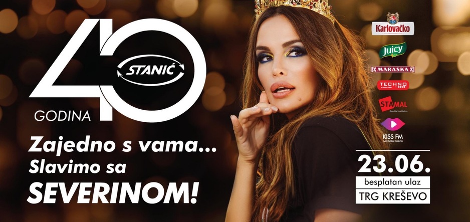 Stanić grupacija organizuje koncert Severine povodom značajne godišnjice