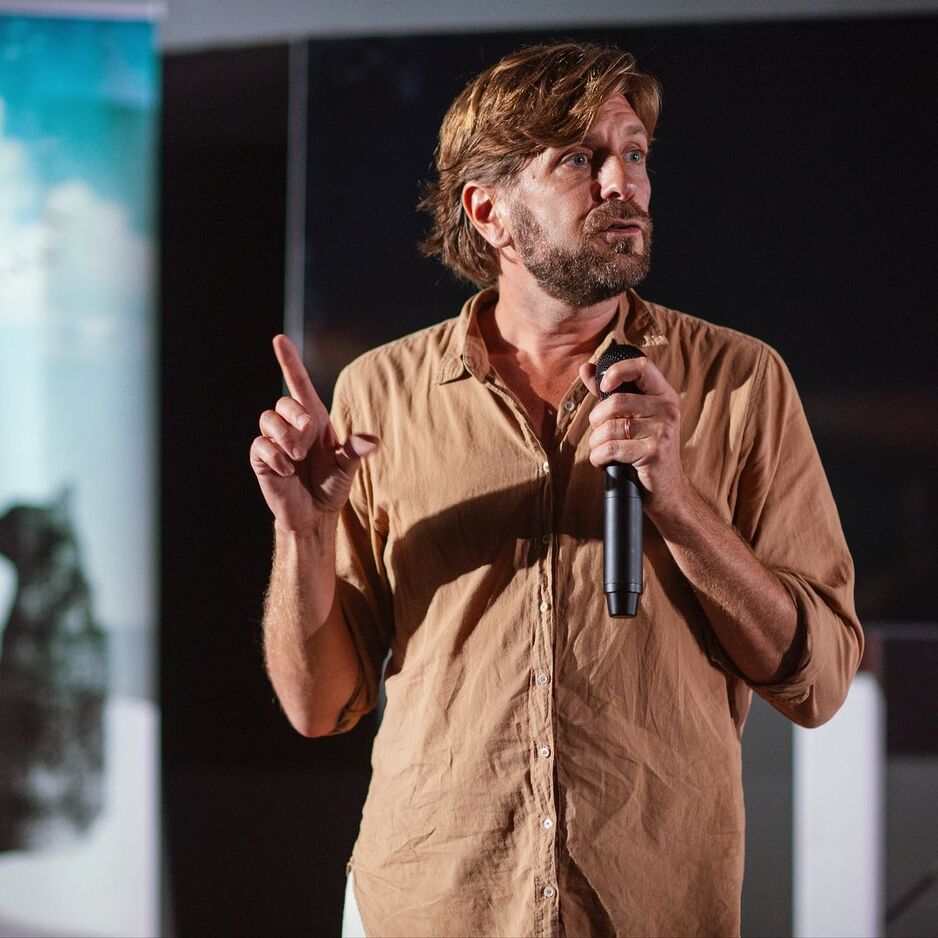 Ostlund tokom masterclassa na Lopud Film Festivalu (Foto: John Pavlish)
