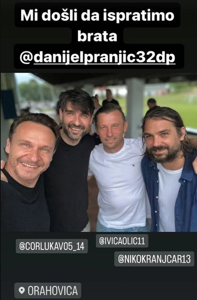 Enis Bešlagić, Vedran Ćorluka, Ivica Olić i Niko Kranjčar (Foto: Instagram)