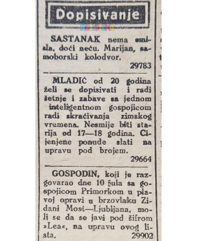 Isječak iz Jutarnjeg lista iz 1923. godine (Foto: Retroteka/Facebook)