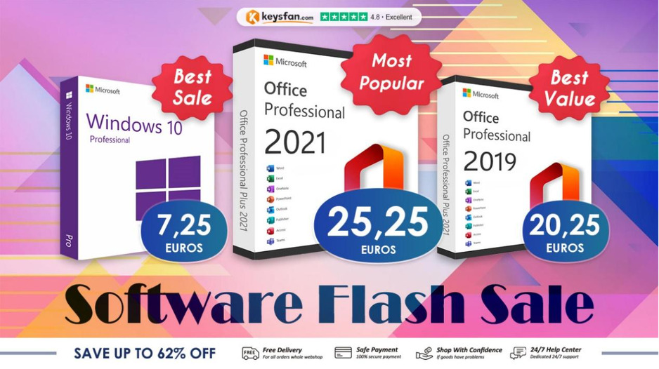 Izuzetno povoljni, originalni i trajno aktivirani Windows i Office softverski i paketi u Keysfanu