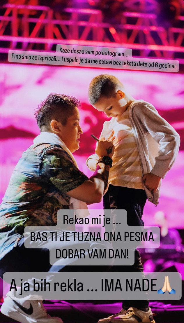 Marijin Instagram story