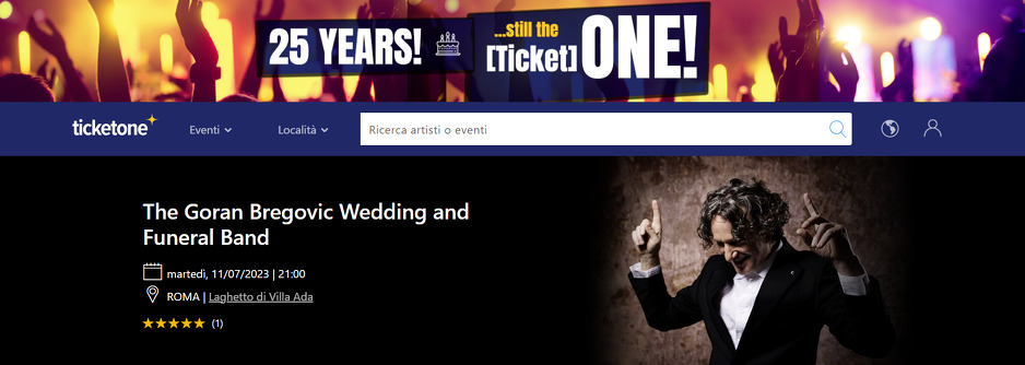 Screenshot/Ticketone