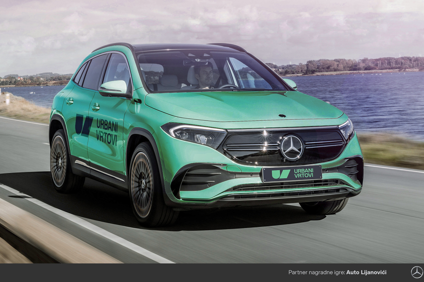 Najsretniji od kupaca će imati priliku osvojiti električni Mercedes benz EQA, parking mjesto i punjač