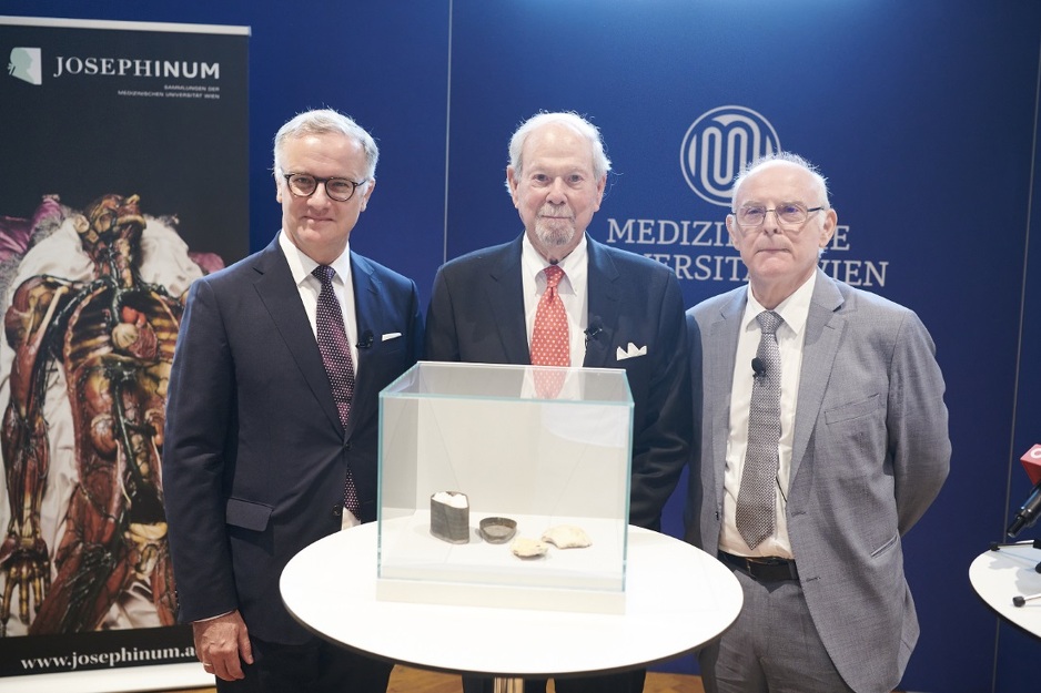 Predstavljanje komada lobanje nakon vraćanja Medicinskom univerzitetu u Beču (Foto: APA)
