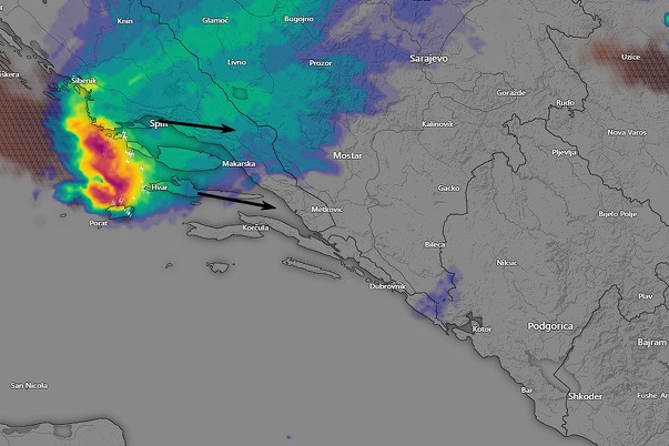 Nevrijeme koje bi moglo pogoditi Hercegovinu