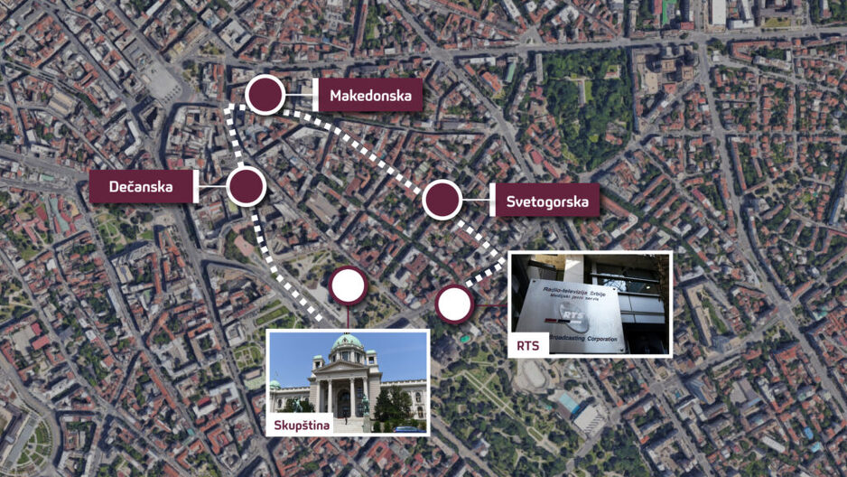 Foto: Nova.rs (Plan i program protestne šetnje građana)