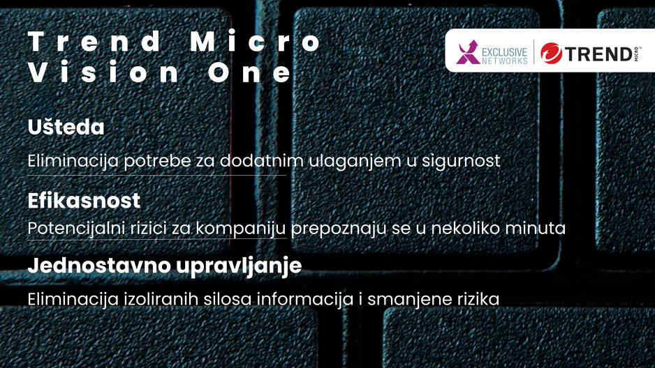Trend Micro Vision One je platforma koja je posebno pogodna za kompanije koje nemaju dovoljna vremena – ni novca – za dugotrajnu analizu cyber prijetnji