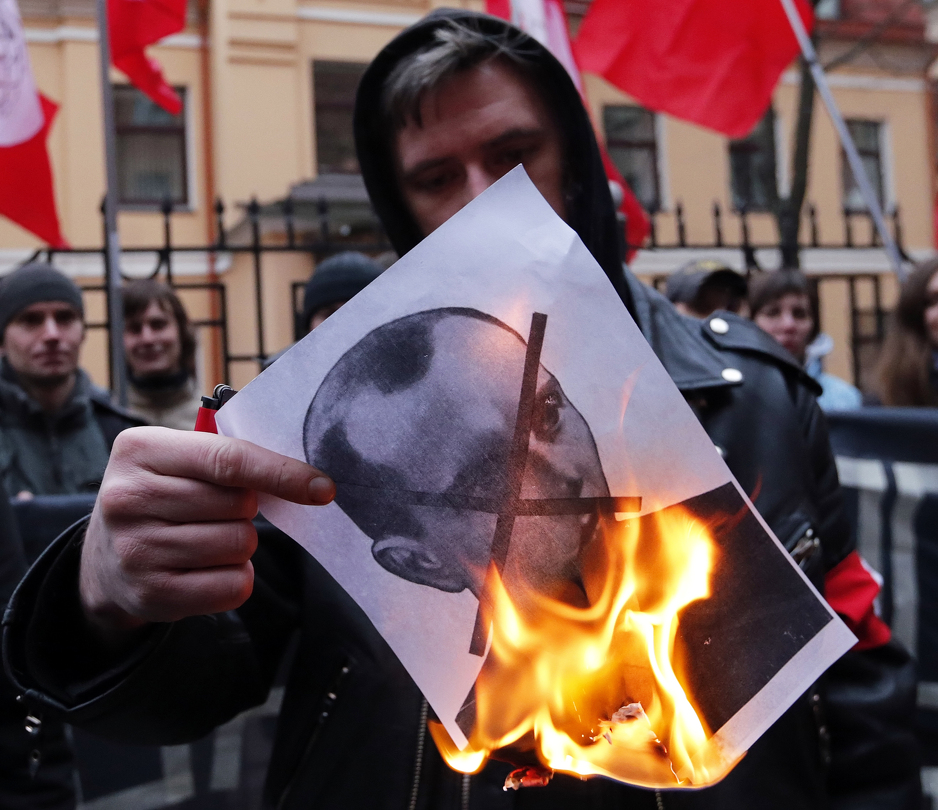 Bandera je u Rusiji korišten za opravdanje agresije na Ukrajinu (Foto: EPA-EFE)