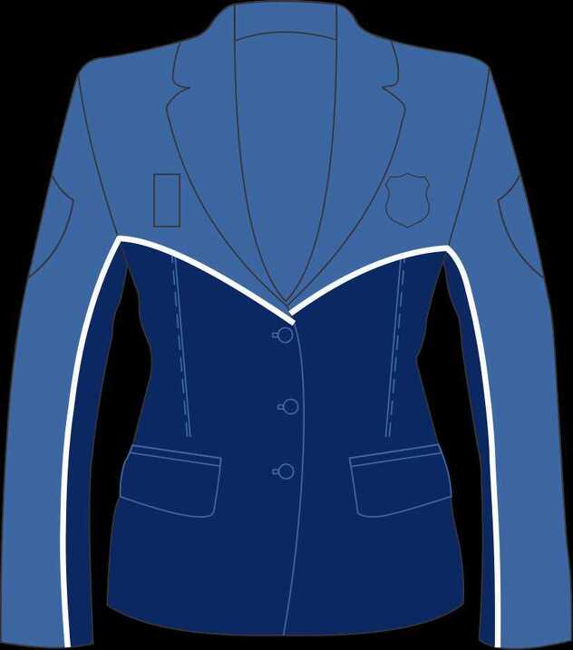 Sako ženski - dio osnovna policijske uniforme (klasična uniforma)