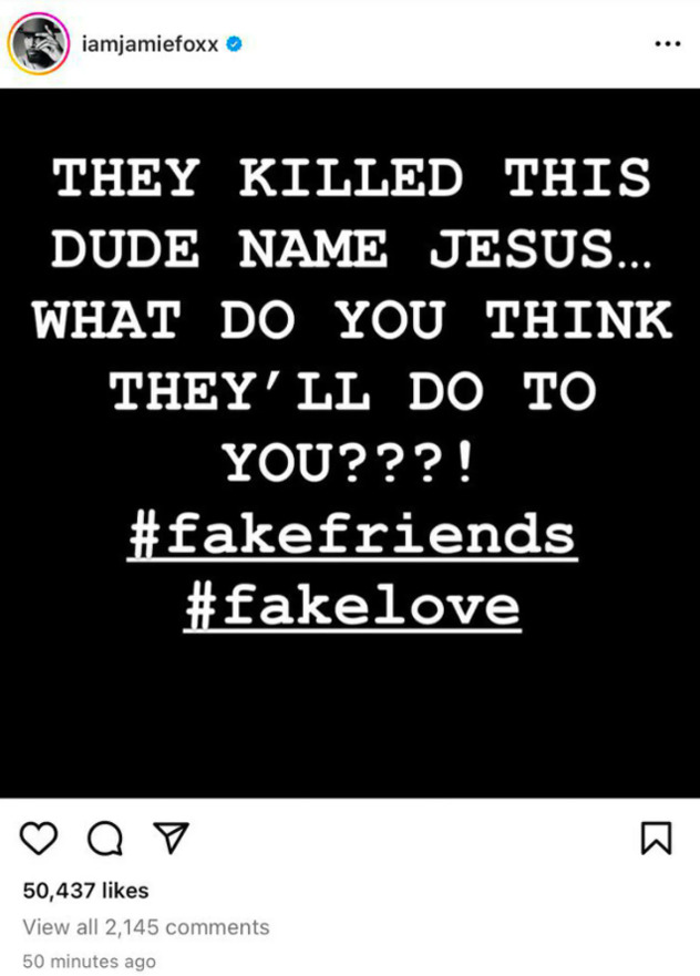 Screenshot objave s Instagrama