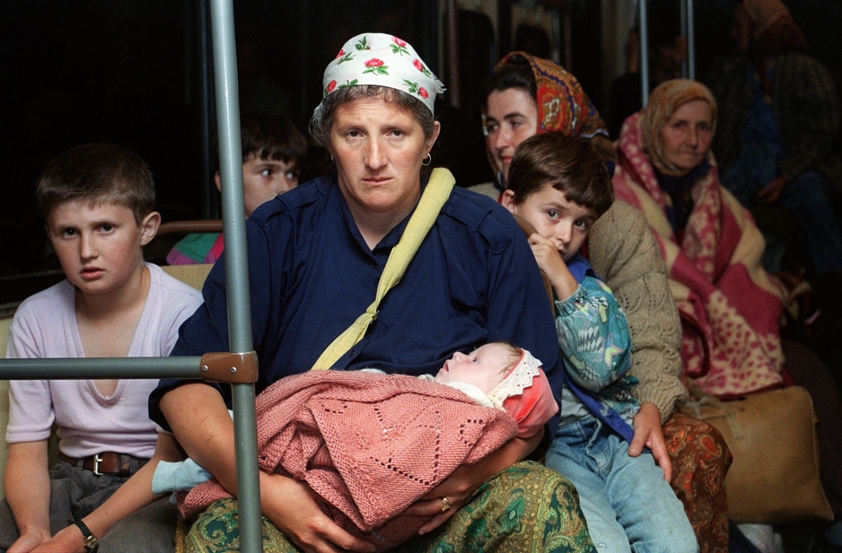 Fotografija Sabine Mujkić nastala 27. jula 1995. u Žepi (Foto: AFP / Joel Robine)