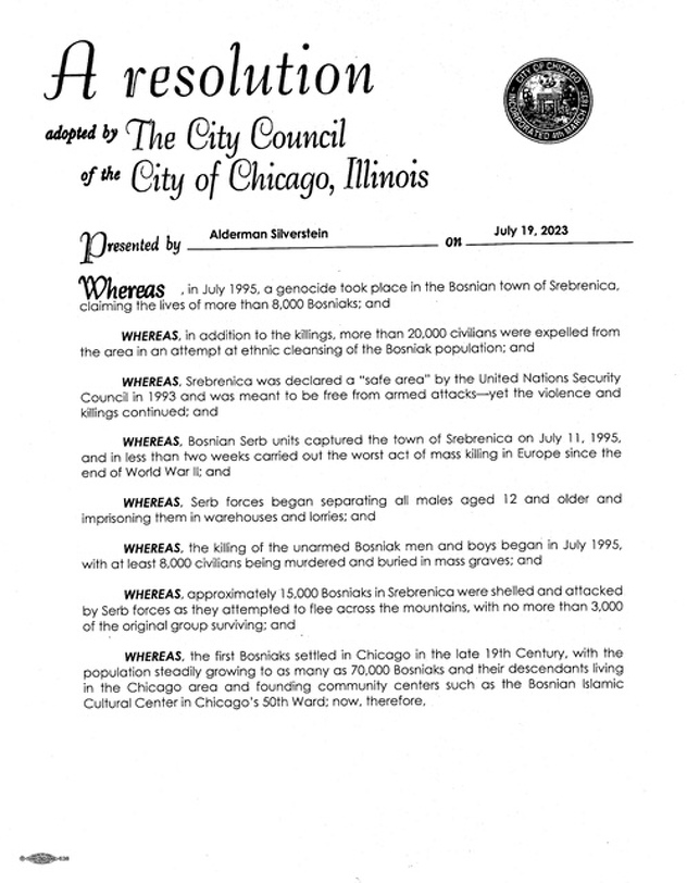 Tekst usvojene Rezolucije