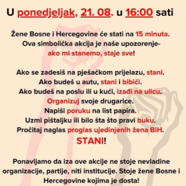 Apel upućen putem društvenih mreža (Foto: Facebook)