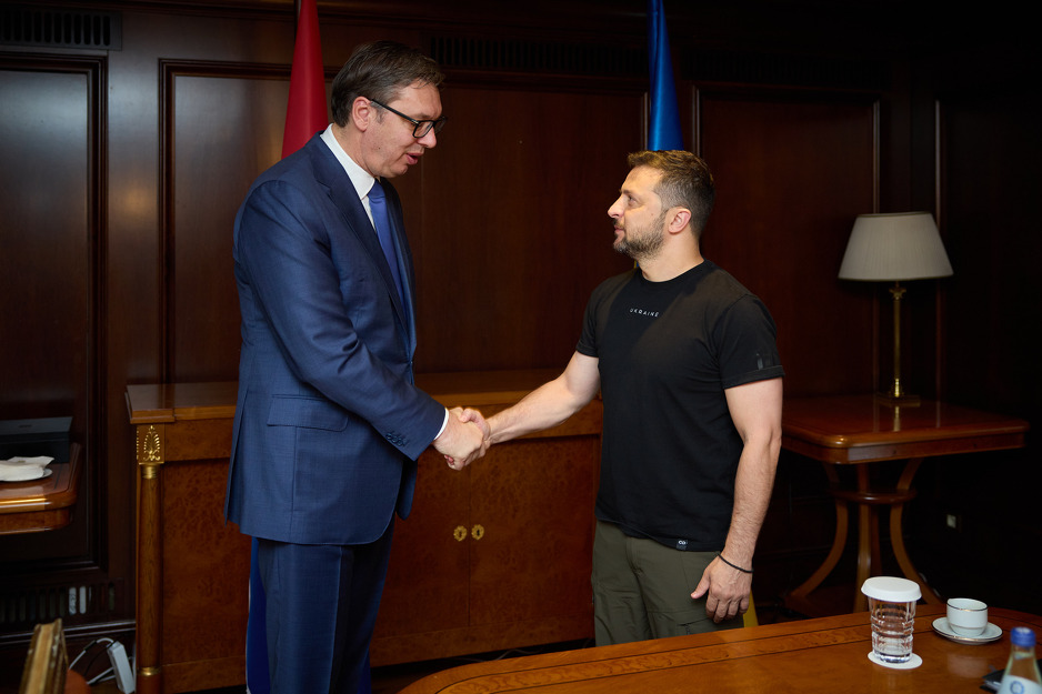 Vučić i Zelenski tokom sastanka u Grčkoj (Foto: Ured predsjednika Ukrajine)