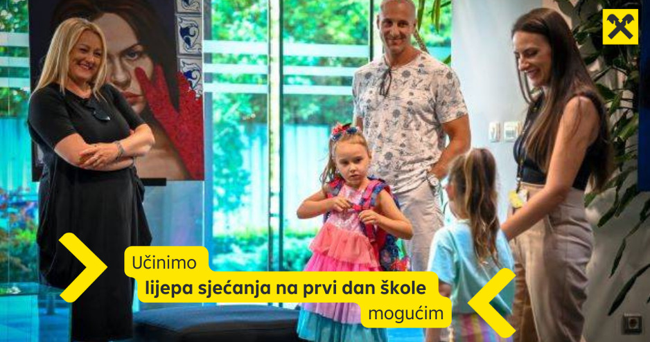 Raiffeisen je obradovao prvačiće svojih zaposlenika