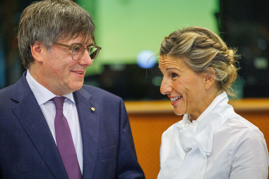 Yolanda Diaz se u Briselu sastala sa Puigdemontom (Foto: EPA-EFE)