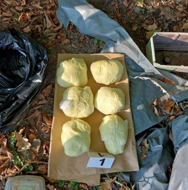 Droga koja je pronađena prilikom pretresa prostorija koje je koristio uhapšeni policajac