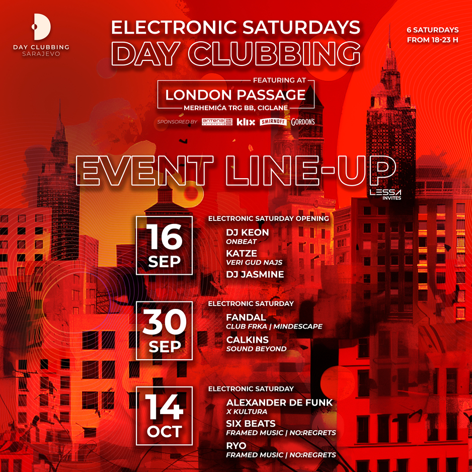 Line-up narednih subota za ljubitelje elektronike