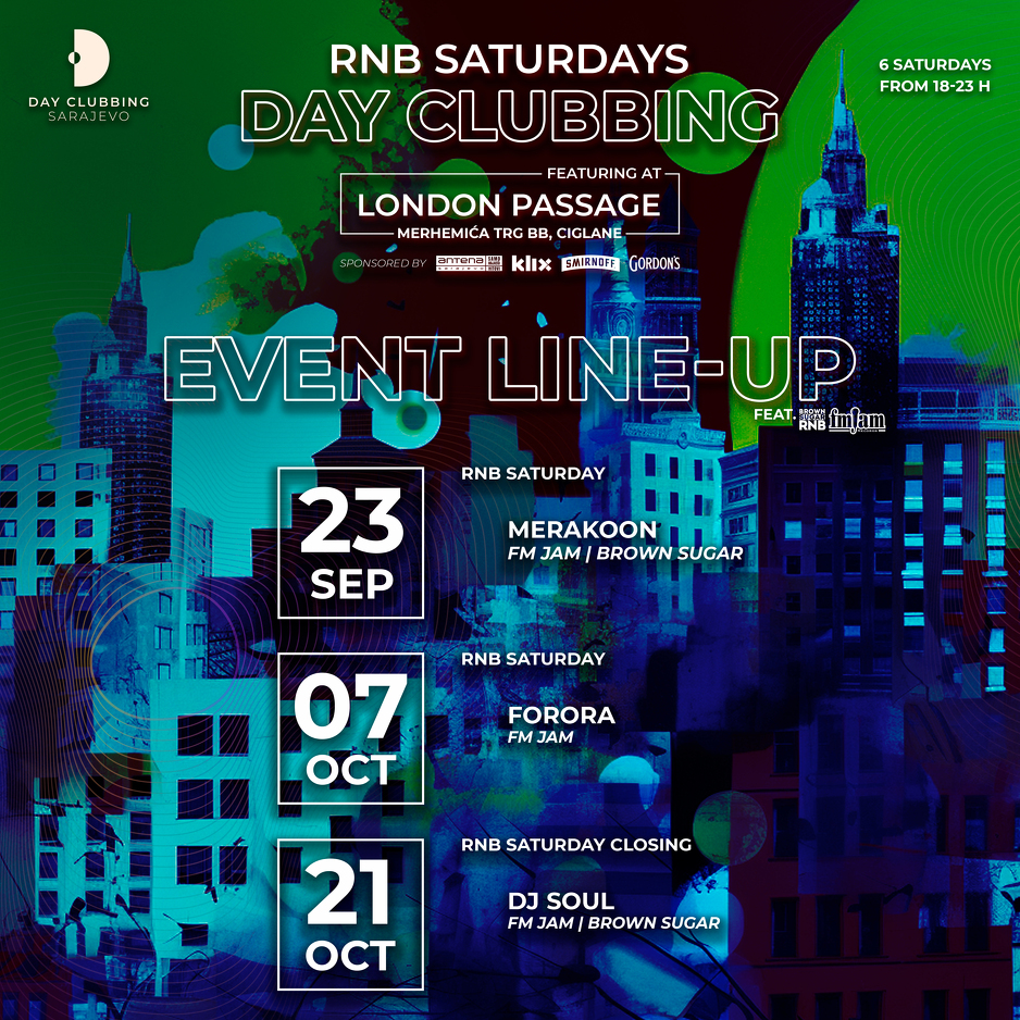 Line-up narednih subota za ljubitelje R&B muzike
