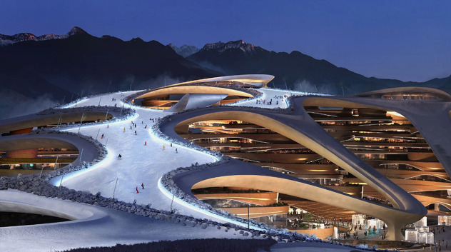Skijalište na kojem se trebaju održati Azijske zime igre (Foto: Dezeen.com)