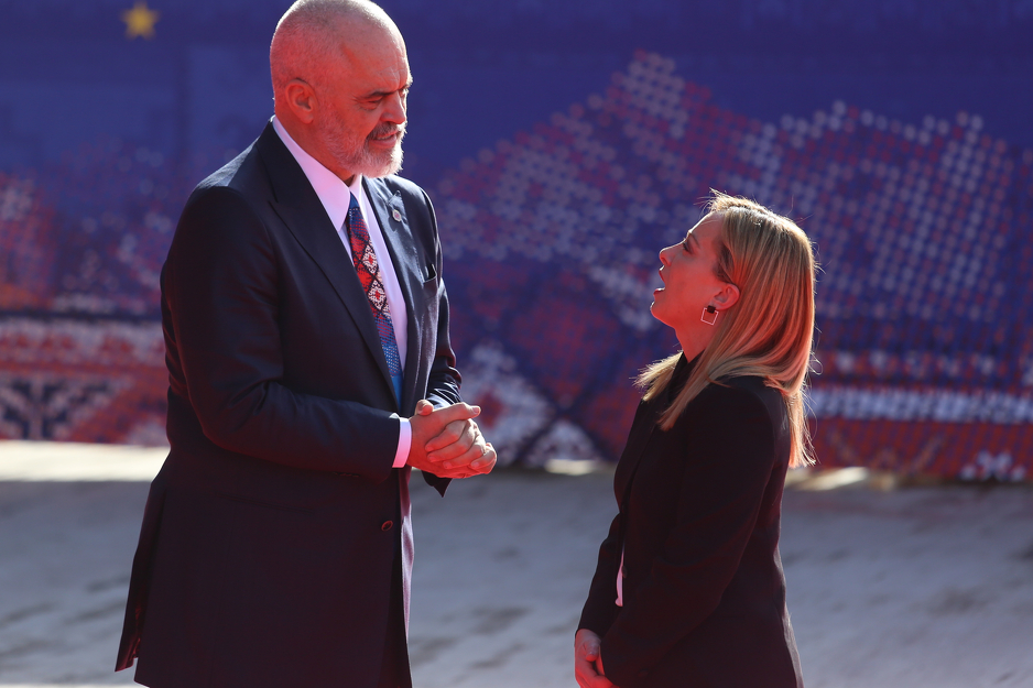 Edi Rama i Giorgia Meloni (Foto: EPA-EFE)
