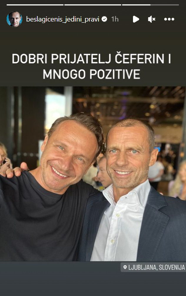 Bešlagić u društvu Čeferina (Foto: Instagram)