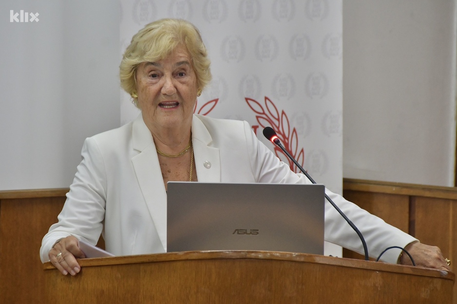 Lidija Lincender-Cvijetić, potpredsjednica Akademije nauka i umjetnosti BiH (Foto: I. Š./Klix.ba)