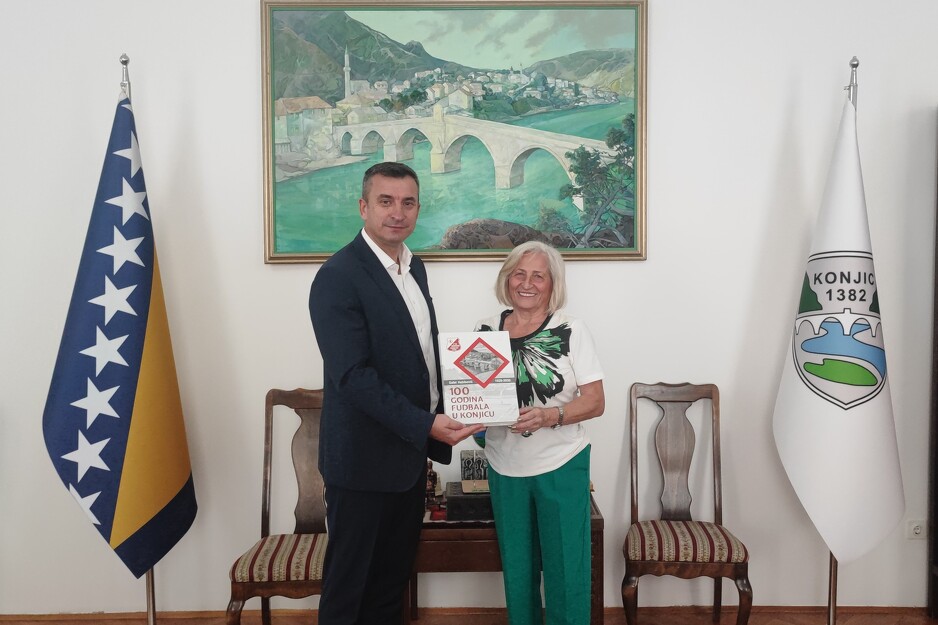 Osman Ćatić i Đurđica Šišul Rajher (Foto: Grad Konjic)
