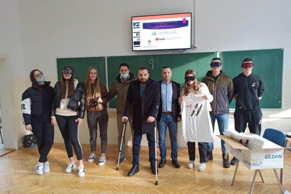 Trninić: Učim mlade da ne naprave moju grešku (Foto: Agencija za bezbjednost saobraćaja RS)