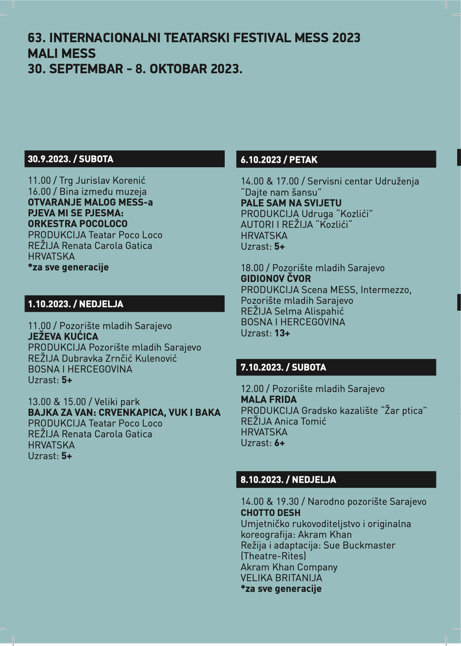 Program festivala