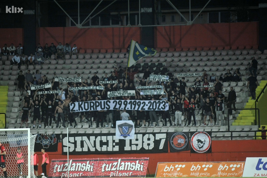 Parola navijača Slobode (Foto: A. K./Klix.ba)