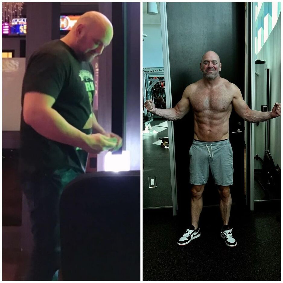 Dana White iz 2017. i 2023. godine (Foto: Instagram)