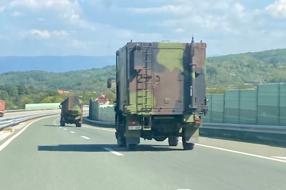 Konvoj na jugu Srbije (Foto: RSE)